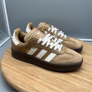 Adidas Samba XLG Men's Size 8.5 Cardboard Brown‎ White Gum Shoes JR0926 NEW